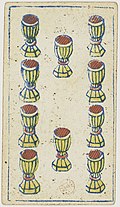 Piedmontese tarot deck - Solesio - 1865 - 10 of Cups.jpg