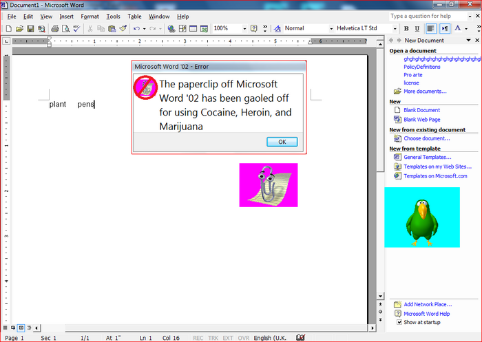 MS Word - Uncyclopedia, the content-free encyclopedia