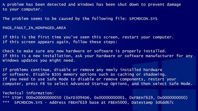 Blue Screen of Death - Uncyclopedia, the content-free encyclopedia