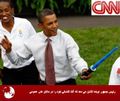 Darth Obama, being widely suspected on Earth as an apprentice of Darth Sideous