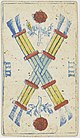 Piedmontese tarot deck - Solesio - 1865 - 4 of Batons.jpg