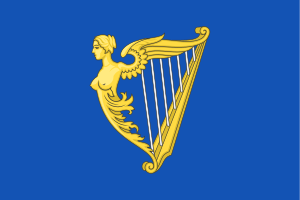 Arms of Ireland banner (Historical).svg