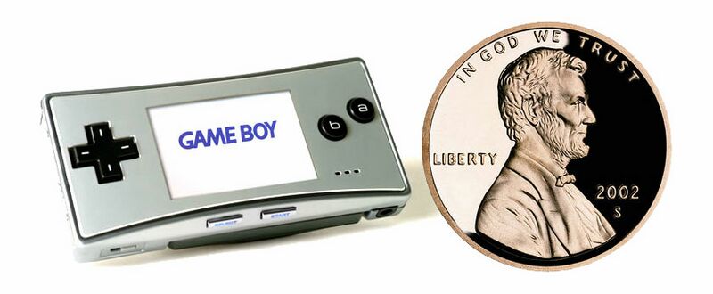GAMEBOY micro本体 Nintendo Gameboy Micro Silver Handheld Console From Japan