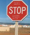 An Explosive Stop Sign