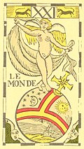 Tarot Belgijski - A21 - Świat.jpg