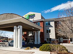 The world famous Albuquerque Holiday Inn, which I am now banned from for assaulting a big fat hermaphrodite with a flock of seagulls haircut and only one nostril.