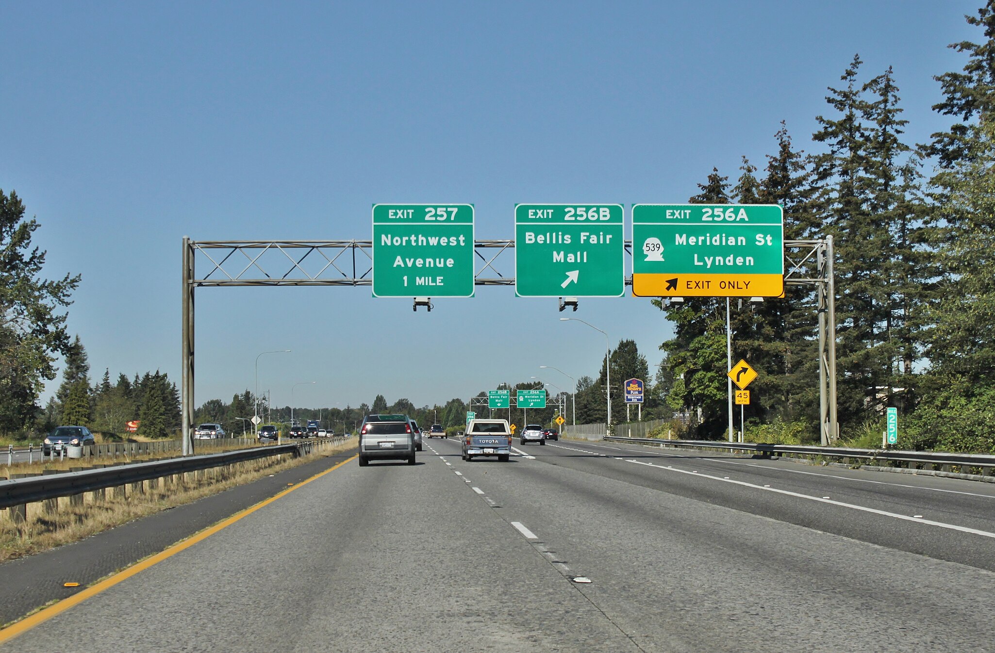 I-5 northbound at SR 539, Bellingham.jpg