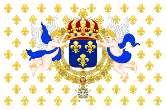 Royal Standard of the Kingdom of France.svg