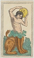 Minchiate card deck - Florence - 1860-1890 - Coins - 12 - Knight.jpg