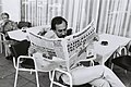 Man reading a newspaper at a café terrace in Athens, Greece - 1979.jpg