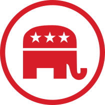 Republican Party Disc (alternate).svg