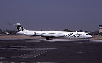 Alaska Airlines MD-83 N963AS Santa Ana 15-09-92.jpg