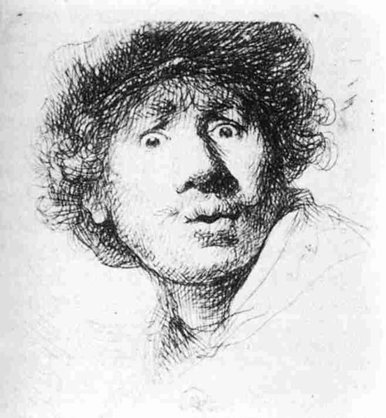 File:Rembrandt self portrait drawing.jpg