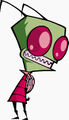 Zim in a good mood. Invader Zim page