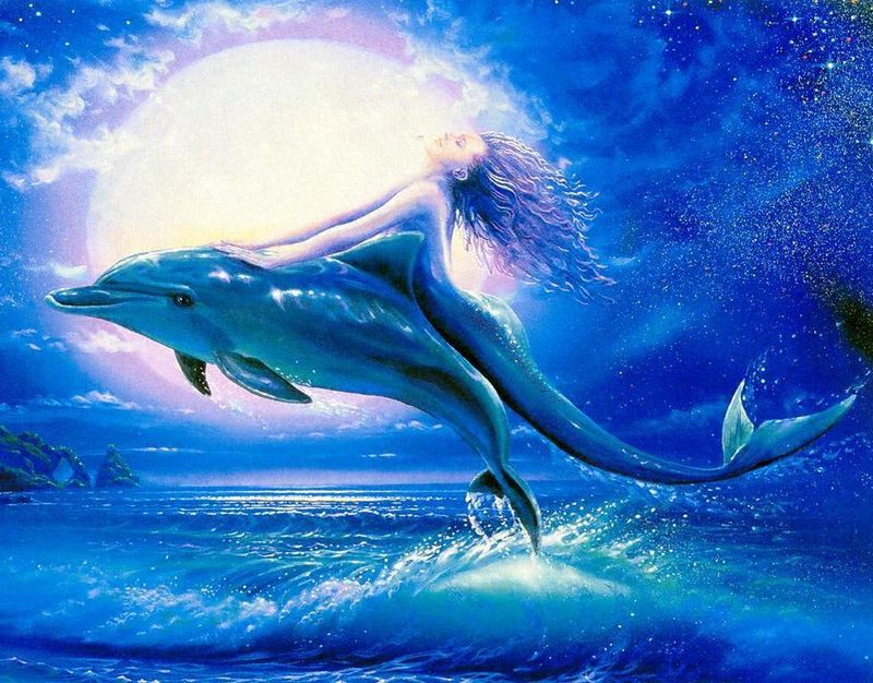 File:Mermaid with dolphin.jpg - Uncyclopedia, the content-free encyclopedia