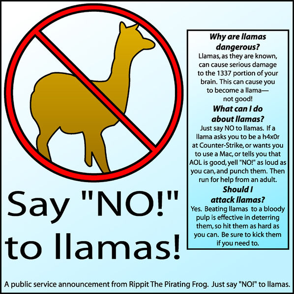 File:Say NO to llamas.jpg