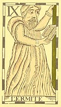 Tarot Belgijski - A9 - Pustelnik.jpg