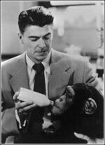 Photographic portrait of Ronald Reagan