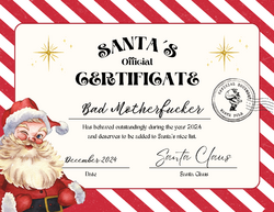 Red And White Vintage Santa´s List Certificate.png