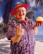 Madalyn flips us the bird.jpg