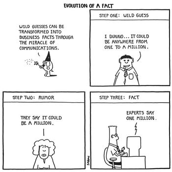 Dilbert Evolution of a Fact.jpg
