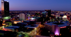 Amarillo Skyline at Dusk in January 2018.png