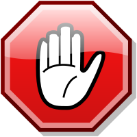 stop hand icon