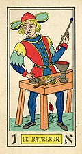 01 Le Bateleur, Oswald Wirth Tarot Deck 1889.jpg
