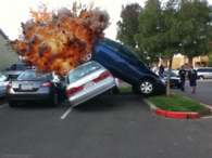 A student attempts to park in the nonexistent BC parking lot.png