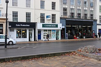 Line of shops, Parade, Leamington Spa.jpg